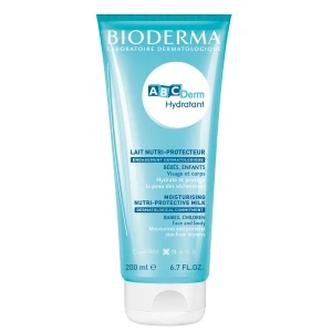 Bioderma, ABCDerm Hydratant, mleczko nawilżające dla dzieci, skóra normalna, 200 ml