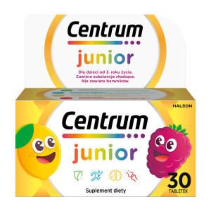 Centrum Junior witaminy dla dzieci 4+, tabletki do ssania, 30 sztuk