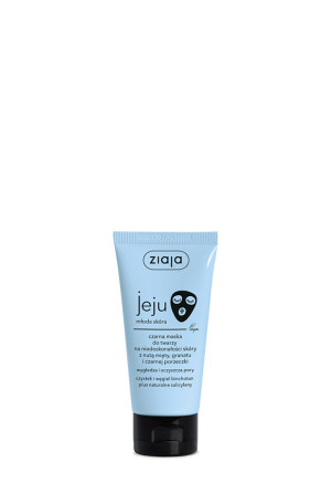 ZIAJA JEJU MŁODA SKÓRA, Czarna maska do twarzy na niedoskonałości skóry, 50 ml