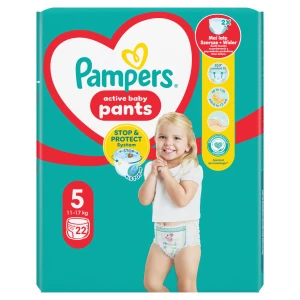 Pampers Active Baby, Pieluchomajtki rozmiar 5, 11-17 kg, 22 sztuki
