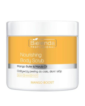 Bielenda Professional Mango Boost, Peeling do ciała, dłoni i stóp odżywczy, 550 g