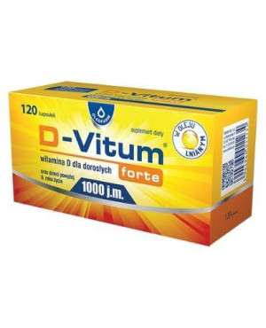 D-Vitum Forte 1000 j.m., kapsułki z witaminą D dla dorosłych, 120 sztuk