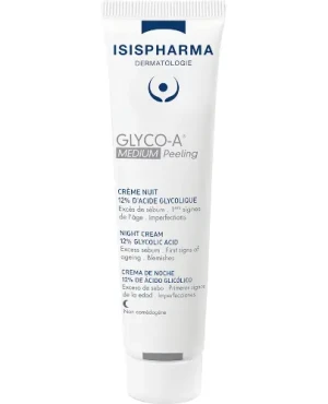 IsisPharma Glyco-A Średni Peeling-Krem na noc z 12% kwasem glikolowym, 30 ml