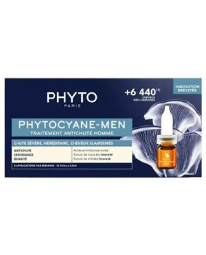 Phyto Phytocyane Kuracja przeciw wypadaniu włosów dla mężczyzn, 12 x 3,5 ml
