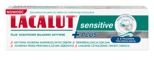 Lacalut Sensitive Plus, pasta do zębów, 75 ml