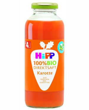 Hipp Bio Sok Soczysta Marchew bezpośrednio wyciskany po 4. miesiącu, 330 ml