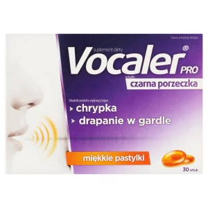 Vocaler Pro czarna porzeczka, pastylki miękkie do ssania 30 sztuk