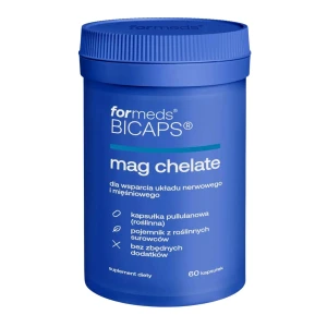 Bicaps mag chelate, kapsułki twarde, 60 sztuk