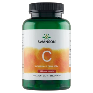 Swanson C-1000 Witamina C z dziką różą 1000 mg, 90 kapsułek