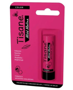 Tisane Miód Malina, Balsam koloryzujący do ust, 5,1 g