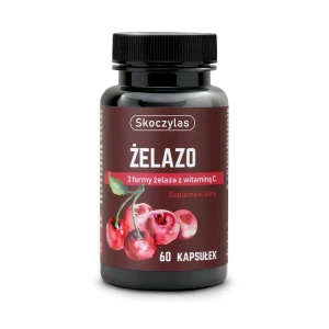 Skoczylas Żelazo 3 Formy żelaza z witaminą C, kapsułki, 60 sztuk