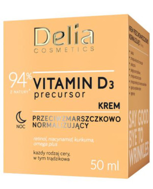 Delia Cosmetics Precursor Vitamin D3 Krem przeciwzmarszczkowo normalizujący na dzień, 50 ml