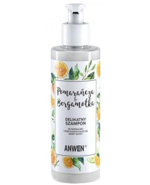 Anwen Pomarańcza & Bergamotka Delikatny szampon do normalnej i przetłuszczającej się skóry głowy - 200 ml