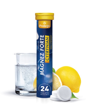 Protego Magnez Forte Cytrynian, tabletki musujące, 24 sztuki
