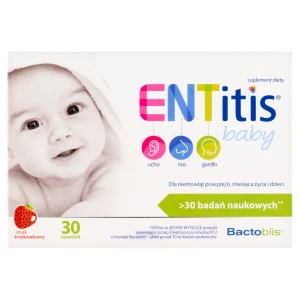 Entitis Baby, smak truskawkowy, saszetki, 30 sztuk