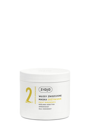 Ziaja Odżywianie Kwiat Bananowca, Maska włosy zniszczone, 350 ml