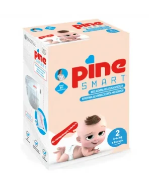 Pine Smart inteligentne pieluchy dla dzieci, mini 2 (3-6 kg), 5 sztuk