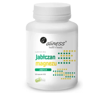 Aliness, Jabłczan magnezu 100 mg z B6 (P-5-P), kapsułki vege, 100 sztuk