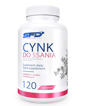 SFD Cynk do ssania o smaku malinowym, 120 tabletek