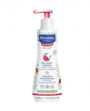 Mustela Żel łagodzący do mycia bez zapachu od 1. dnia życia, 300 ml