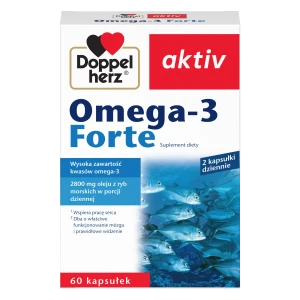 Doppelherz aktiv Omega-3 Forte, kapsułki, 60 sztuk