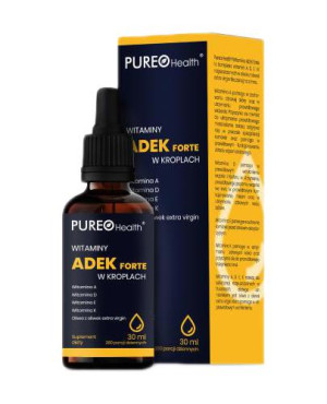 Pureo Health Witaminy ADEK Forte w kroplach, 30 ml