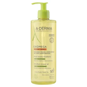 A-Derma Exomega Control, olejek emolient pod prysznic, skóra sucha i atopowa, 500 ml