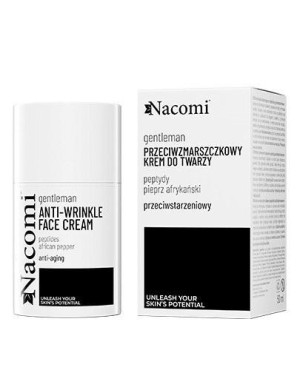 Nacomi Gentleman Przeciwzmarszczkowy krem do twarzy z peptydami i afrykańskim pieprzem, 50 ml
