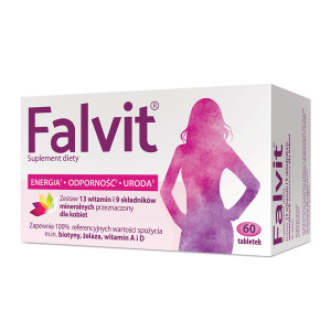 Falvit, tabletki drażowane, 60 sztuk
