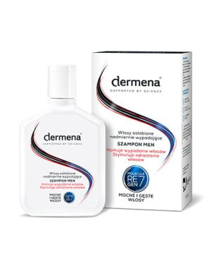 Dermena Hair Care Men, szampon hamujący wypadanie i stymulujący odrastanie włosów, 200 ml