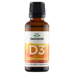 SWANSON Witamina D3 400IU w płynie - 29,6 ml