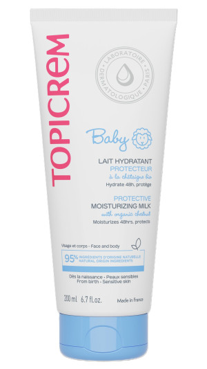 Topicrem, Baby Protective Moisturizing Milk, mleczko nawilżające i ochronne dla dzieci, 200 ml