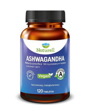 Naturell Ashwagandha, tabletki, 120 sztuk