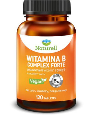 Naturell, Witamina B Complex forte, tabletki, 120 sztuk