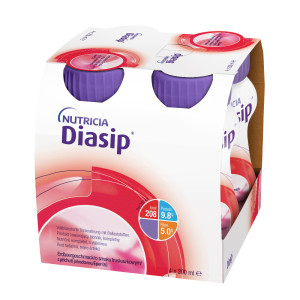 Nutricia Diasip o smaku truskawkowym, 4 x 200 ml