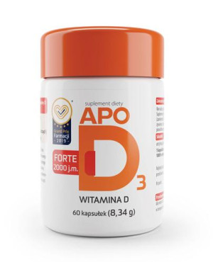 ApoD3 Forte 2000 j.m., kapsułki, 60 sztuk