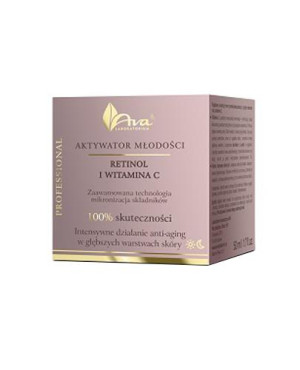 Ava Laboratorium Aktywator młodości Krem z retinolem i witaminą C - 50 ml
