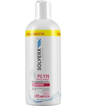 Solverx Sensitive Skin płyn micelarny do demakijażu, 400 ml