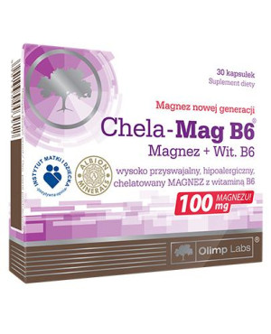 Olimp, Chela-Mag B6 Magnez + Witamina B6, kapsułki, 30 sztuk