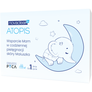 Zestaw Novaclear Atopis Wsparcie, Mam Face and Body Wash, płyn 200 ml, Hydro-Control Cream,krem 100 ml, Nappy Cream,krem 50 ml