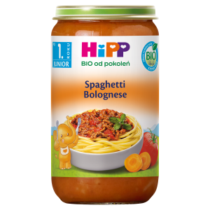 HiPP BIO od pokoleń, Spaghetti Bolognese, po 12. m-cu, 250 g