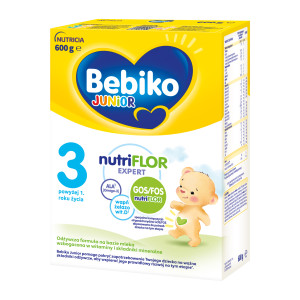 Bebiko Junior 3 Nutriflor Expert powyżej 1. roku życia, 600 g