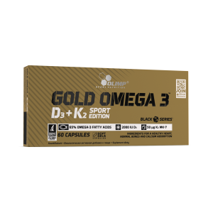 Olimp, Gold Omega 3 D3+K2 Sport Edition, kapsułki, 60 sztuk
