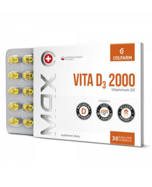 COLFARM MAX VITA D3 2000 - 30 kapsułek