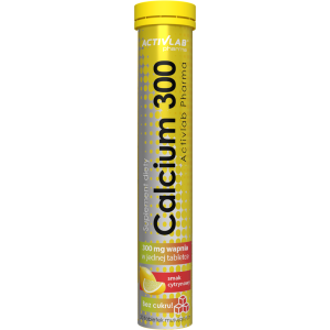 ActivLab Pharma, Calcium 300, smak cytrynowy, tabletki, 20 sztuk