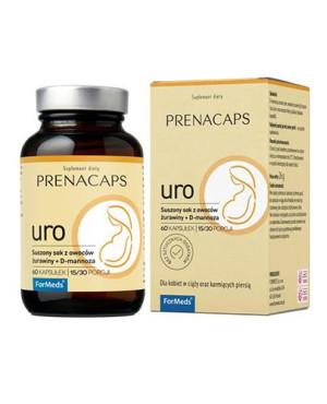 ForMeds Prenacaps Uro Dla kobiet w ciąży oraz karmiących piersią, kapsułki, 60 sztuk