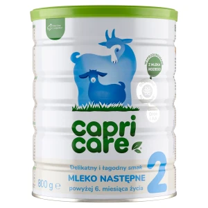 Capricare 2, Mleko następne powyżej 6. miesiąca życia, z mleka koziego, 800 g