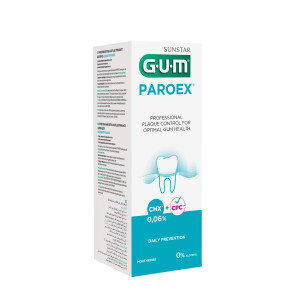 SUNSTAR GUM PAROEX Płyn do płukania jamy ustnej 0,06% CHX, 500 ml