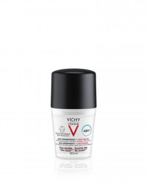 Vichy Homme, antyperspirant 48-godzinna ochrona przeciw plamom roll-on, 50 ml