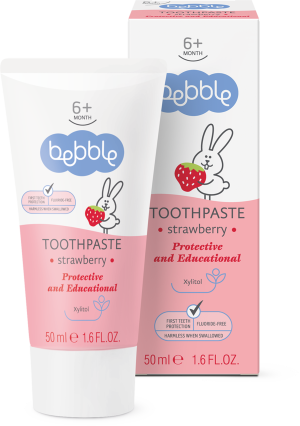 Bebble, Pasta do zębów truskawka, 50 ml